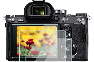 Komet - Pellicola protettiva in vetro temperato per Sony Alpha a7R IV a7R III a7III a7M2/RX100M7 M6 M5/rx100 vii vi v, durezza 9H, per schermo touch, anti-bolle (2 pezzi)