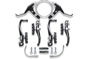 CNCLOL Bike V Brake Set, Bicycle V Brake for Front& Rear, V Brake Caliper Set For Road Bike/Mountain Bike/MTB/BMX.