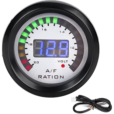 Jauge Rapport Air/carburant (AFR) 52 Mm Ujjdwiurgh - Affichage Numérique LED, Capteur O2 Large Bande, 12V