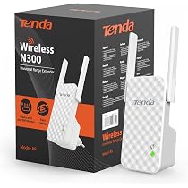Tenda WiFi Extender A9 – Ripetitore 300Mbps Single Band, Porta Ethernet, Copertura 120m², Compatibile Con TIM/Vodafone/WINDTRE