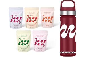 Hydrology - 5 sachets de 15 pastilles + une gourde 500 mL Bordeaux offerte