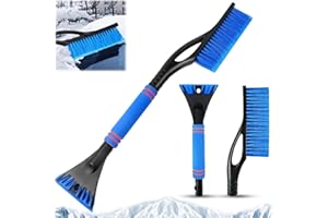 SFSSHUI Eiskratzer Auto Mit Besen,2 In 1 Auto Eiskratzer Schneebürste,Eiskratzer Schneebesen,Schnee Auto Besen,Abnehmbarer Eiskratzer,Langlebiger Scheibenkratzer Auto,Für LKW SUV Windschutzscheibe.
