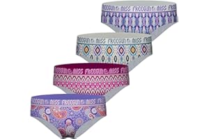 FREEGUN Lot de 4 Culottes Boxers Shorties Fille
