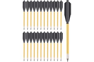 HUNTSPM 6.3" Pistol Crossbow Bolts, 50-80lb Mini Crossbow Bolt Arrows Aluminium cross bow Pistol Hunting Practice Arrow