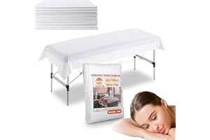 BEST QUALITY PIMPAM FACTORY 100% GUARANTEED PimPam Factory Sabanas Desechables Camilla Masaje de TNT No Ajustable - 80x200cm - Pack 50 - Hipoalergénico - Funda Camilla Estetica - Sabanillas Repele Líquidos