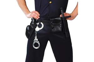 FIESTAS GUIRCA Guirca- Cinturón policía, Talla única (18078.0)