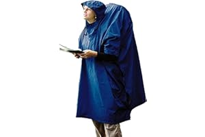 Sea to Summit - Nylon Tarp Poncho - Lightweight & Waterproof Rain Gear - With Hood - Fits A Large Backpack - Converts Into 2-Person Tarp Shelter - For Backpacking - 400g