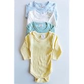 MYZİ STORE Erkek Bebek 4 Adet%100 Pamuk Uzun Kollu &Ccedil;ıt&ccedil;ıtlı Body Badi Zıbın