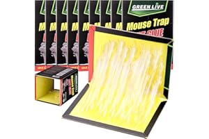 FENTAR 10 Pezzi Colla Adesiva Extra Forte per Roditori (31×21 cm) – Trappola Ecologica Professionale per Interni, Elimina Topi, Scarafaggi e Ragni | Facile da Usare, Non Tossica, Adesivo Potente