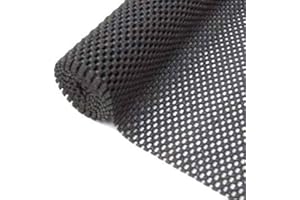 AIBULO Non Slip Mat 150x30cm – Multipurpose Anti Slip Matting Roll for Rugs, Car Dashboards, Vans, Drawers & Shelves – Washable, Waterproof, Cut-to-Size Underlay for Home & Office (Black)