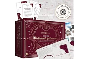 LEBENSKOMPASS® Vision Board Set & Bucket List für Paare ”Unsere Zukunft” - DAS ORIGINAL - Bastelt ein gemeinsames Visionboard für euer Leben - für Partner und Pärchen, Jahrestag Geschenk