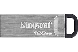 Kingston DataTraveler Kyson USB 3.2 Gen 1 Clé USB 128Go - Avec élégant boîtier métal sans capuchon