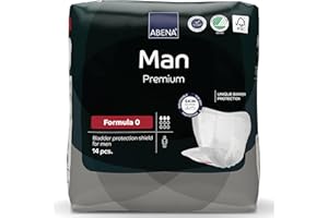 ABENA Man Formula 0, 14 pezzi | Premium protezioni assorbenti per perdite urinarie maschili | Discreti e confortevoli | Ad assorbimento rapido | Traspiranti e confortevoli