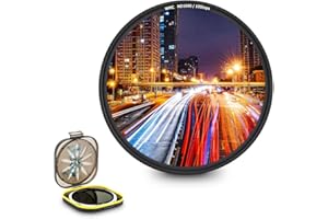 JJC - Filtro ND de Densidad Neutra ND1000 de 55 mm para Sony Alpha A1 A7C A7R A7S A9 + FE 28-70 mm F3.5-5.6 y Otra cámara con Lente de 55 mm, con Estuche de Filtro a Prueba de Humedad