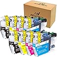 Intactech Compatible Ink Cartridges for Brother LC3017 XL High Yield Work with MFC-J6930dw MFC-J5330dw MFC-J6530dw MFC-J6730dw Inkjet Printer 2 Sets(2 Black,2 Cyan,2 Magenta,2 Yellow)