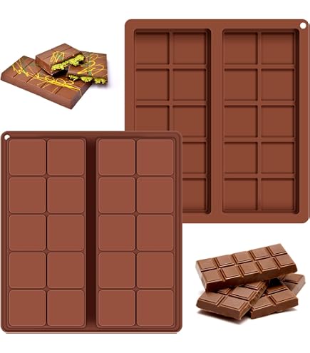 Set 4 Stampini Silicone Per Cioccolatini - 15 Formine Antiaderenti Per