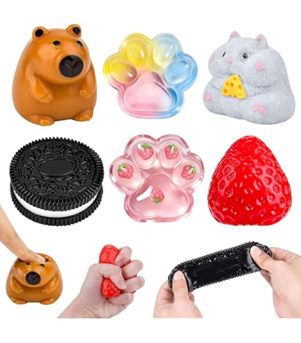 Set De 2 Squishies Oreo Y Fufu – Juguetes Anti-Estrés Ultrasuaves Para Adultos, Regalo De Escritorio