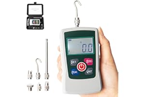 Beslands AMF-500 Digital Force Meter Push and Pull Tester Dynamometer Pressure Push Meter Portable Measuring Units N kg lb Oz