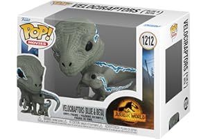 Funko Pop! and Buddy: JW3-Velociraptor - (Blue & Beta) - Jurassic World 3 - Figurine en Vinyle à Collectionner - Idée de Cadeau - Produits Officiels - Jouets pour Les Enfants et Adultes - Movies Fans