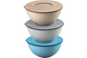 Fratelli Guzzini Set Di 3 Contenitori Con Coperchio, Blu, 16 cm