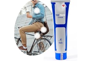 TOP SHIELD Daily Crema sottosella antisfregamento for Men - pomata Anti irritazione e antifrizione per Cosce e Glutei - per Il Ciclismo, Corsa, Palestra e Sport Vari (Max 2 Ore)