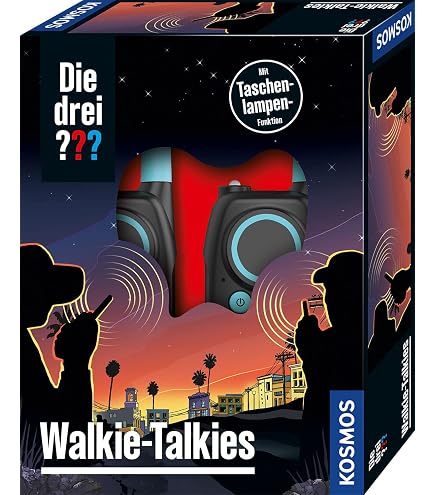 Mallette Détective Die Drei ??? – Kit Enquête 8 Ans – Lampe UV, Empreintes, Code Secret – Cadeau Enfant