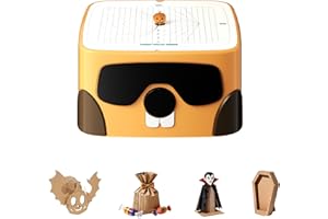 BEAVERBOT Halloween-Kartonmesser für Kinder – Sicheres DIY-Kartonmesser mit Kürbisdesign, Kreatives Kartonkonstruktions-Set für 3D-Modelle (Limitierte Halloween-Ausgabe)