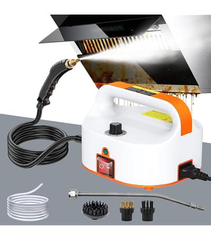 Nettoyeur Vapeur 2500W Multi-usage - Haute Température 105°C, 3 Bar, Réservoir 1200ml, LED