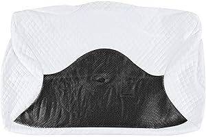 ‎HOMCA HOMCA poszewka na poduszkę, zapasowa poszewka na poduszkę można prać w pralce, oddychająca, tylko dla poduszek PL01-60x35x8/12cm (Czarny)