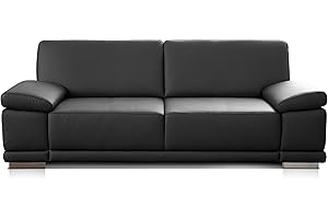 ‎CAVADORE Cavadore Corianne 2.5 Seater Sofa, Small Real Leather Couch