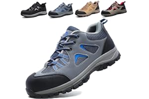 ISOOUS Chaussure de Securité Homme Femmes Légèr Chaussures de Travail Embout Acier Protection Baskets de Sécurité Respirante