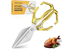 Dream Reach Scharfe Geflügelschere Knochenschere - Mehrzweck Küchenschere zum Muttertag Hühnerschere aus Edelstahl Gold Geschenke für Mama