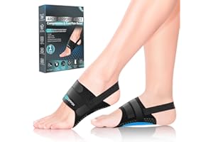 Healrecux Arch Support Braces for Plantar Fasciitis, Foot Arch Pain Relief for Women & Men, Built-In Orthotics Arch Support Inserts for Flat Feet, Fallen Arches(Anti-Slip Spots)