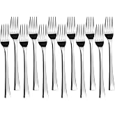 Lacor &ndash; JAY &ndash; 11049002 &ndash; Pack of 12 Table Forks, Vanity Collection | Made of stainless steel, for practical and professional