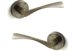 ARCO HERRAJES ARCO · Juego de manillas para puerta, acabado cuero satinado. Fabricado en aluminio