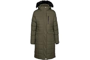 Trespass Womens Padded Jacket Long Length with Ripstop and 2 Zip Pockets Sasha