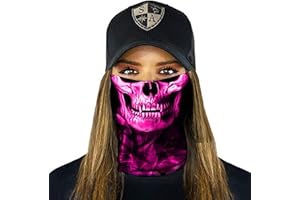 ‎SA FISHING SA Fishing Face Shield Halstuch - viele verschiedene Designs - Multifunktionstuch Schutzmaske Totenkopf Schal Gesichtsmaske Sturmhaube Bandana Ski Motorrad
