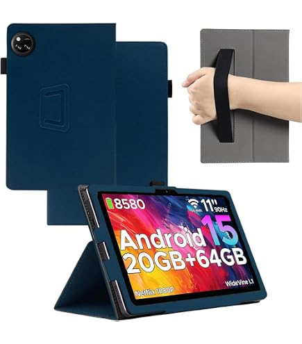 Coque étui Avec Stand Pour DOOGEE Tab A9+ / A9 Pro+ 11 Pouces - Cuir PU, Slim, Dragonne, Protection Complète