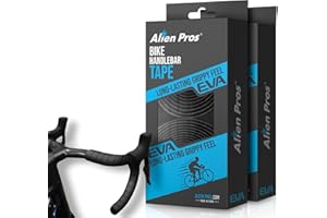 Alien Pros - Cinta para Manillar de Bicicleta (Juego de 2/4), Color Azul, Goma EVA para Mejorar la Sujeción de tu Bici, Forra el Manillar con Cintas De Agarre y Disfruta