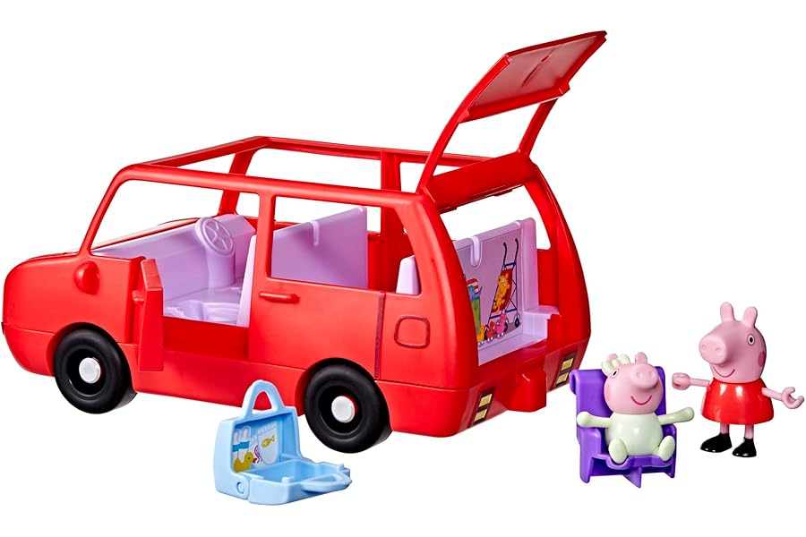 Peppa Pig Peppa's Big Family Car Playset, Red