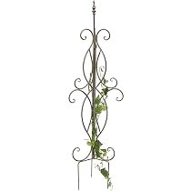 DanDiBo Spalliera Per Piante A Cuore Con Uccelli – Traliccio Da Giardino In Metallro Verde, 104 Cm - 5