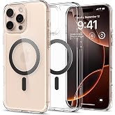 Spigen iPhone 16 Pro ile Uyumlu MagSafe Kılıf Ultra Hybrid Mag Fit Sararmaya Dayanıklı Karbon Fiber Şeffaf Kapak - ACS08131 (