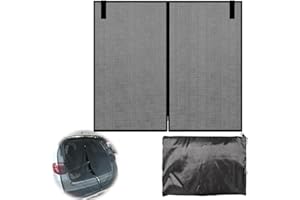 Mineup Moustiquaire pour Hayon de Voiture, 175x150cm Moustiquaire de Voiture, pour Camping-Cars, Caravanes, Ventilation de Fourgonnette et Protection Contre Les Insectes