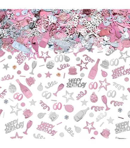 Golock Lot De 100 Confettis Eois Pour 60e Anniire - 1,5 à 6,3