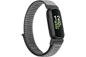 Larbolu Bracelets en nylon compatibles avec Fitbit Inspire 3/Inspire 2/Inspire HR/Ace 3/Ace 2 Sangles de rechange respirantes pour sport, bracelet en nylon à boucle pour homme et femme