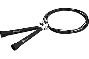 PROSOURCEFIT ProSource Skipping Speed Cable Jump Rope for Crossfit, Super Fast, 10' Feet Fully Adjustable - Choose Your Color