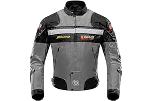 BORLENI Kurtka motocyklowa; wiatroszczelna kurtka na motocykl; cały korpus; 5 ochraniaczy; motocykl jesień i zima; odzież motocyklowa dla mężczyzn i kobiet