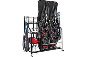 AILRINNI Golf Rack-Golf Bag Storage Garage Stand Rack for Golf Accessories