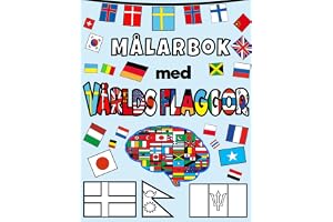 Målarbok med Världsflaggor.