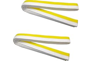 Niuhong 2 szt. 260 cm Judo Karate Pas Sztuki Walki Paski Sportowe Taekwondo Pasy Profesjonalne Karate Aikido Pas Gruby Tkanina Biały Pasek Dzieci Dorośli Kofun Martial Arts Belt